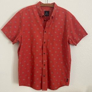 Prana Broderick Woven Button Down Shirt (Large)